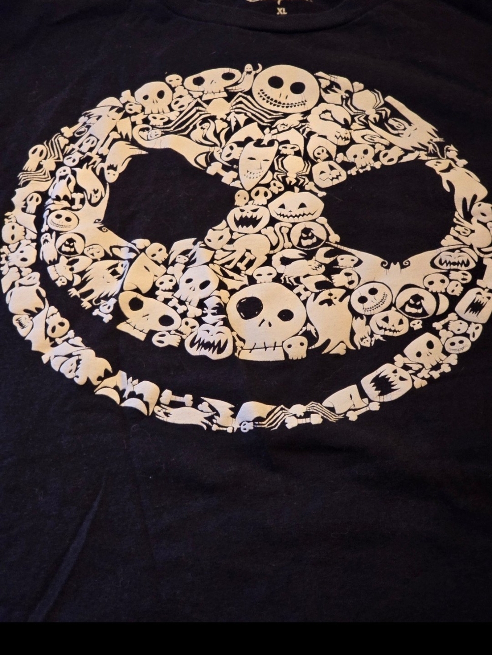 Disney Store Nightmare Before Christmas Jack Skellington T-Shirt XL Black Tee